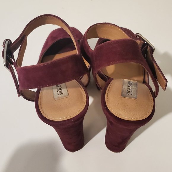 Steve Madden Jillyy Suede Platform Heels - Picture 5 of 12